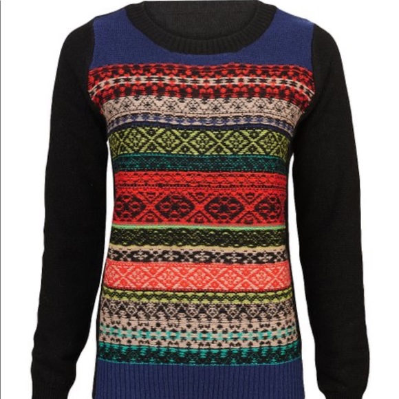 Forever 21 Sweaters - Forever 21 | Geometric Wool Blend Sweater